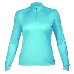 Hot Chillys Peach Solid Zip-T Pullover - Women's