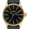 Nixon Sentry Leather Watch -Outdoor Sports Shop 308211 1200 auto