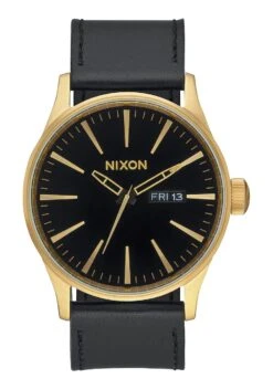 Nixon Sentry Leather Watch