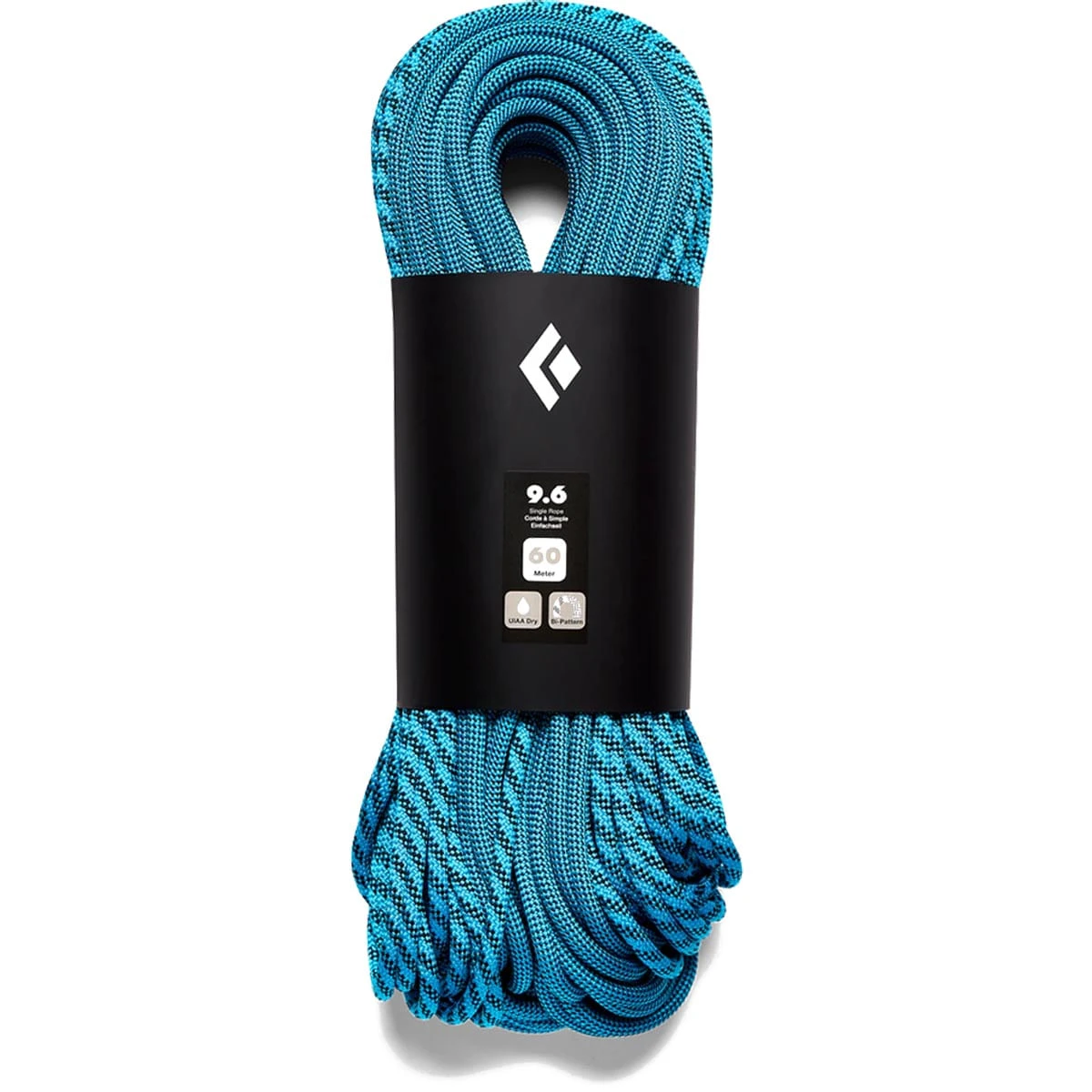 Black Diamond Bi-Pattern 9.6mm Dry Climbing Rope 3 Black Diamond Bi-Pattern 9.6mm Dry Climbing Rope