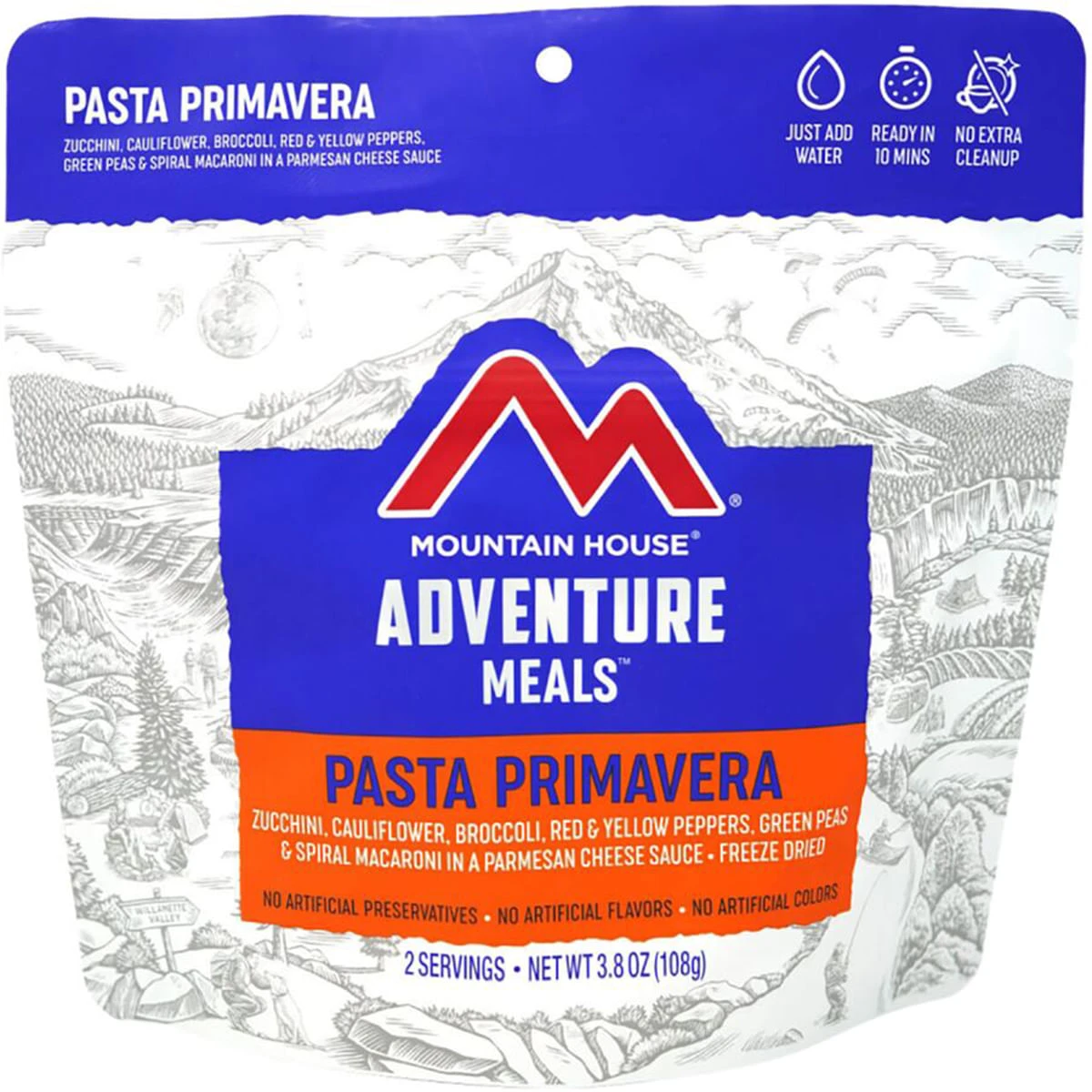 Mountain House Pasta Primavera Freeze Dried Meal 4 Mountain House Pasta Primavera Freeze Dried Meal - Image 2