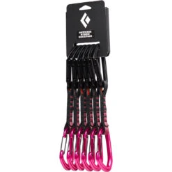 Black Diamond HotForge Hybrid Quickdraw Quickpack (6 Pack) -Outdoor Sports Shop Black Diamond HOTFORGE HYBRID QUICKPACK 12cm Ultra Pink