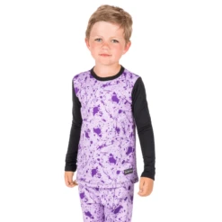 BlackStrap Therma Base Layer Crewneck - Youth -Outdoor Sports Shop Blackstrap Therma Crew Baselayer Top Kids Splatter Lavendar