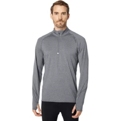 Hot Chillys Micro-Elite Chamois Zone Zip-T Top - Men's -Outdoor Sports Shop HOTCHI M ME CHOIS ZONE ZIPT 699GRANITE GRANITE