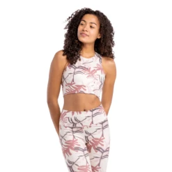 LIV Outdoor Madi Long Line Bra - Women's -Outdoor Sports Shop LIVOUT MADI LONG LINE BRA Rose Palms