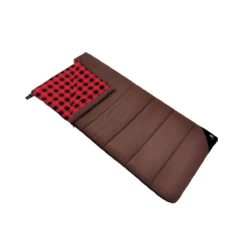 Woods Heritage Cotton Flannel 32° Sleeping Bag -Outdoor Sports Shop NWEB WOODS HERITAGE BAG 0 Brown