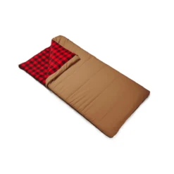 Woods Heritage Cotton Flannel 5° Sleeping Bag -Outdoor Sports Shop NWEB WOODS HERITAGE BAG 15 Tan Regular