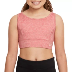 Nike Dri-FIT Swoosh Luxe Sports Bra - Girls' 8 Nike Dri-FIT Swoosh Luxe Sports Bra - Girls' -Outdoor Sports Shop Nike Dri FIT Swoosh Luxe Sports Bra Girls Pink Salt