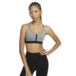 Nike Indy V-Neck Sports Bra - Women's 24 Nike Indy V-Neck Sports Bra - Women's -Outdoor Sports Shop Nike Indy V Neck Sports Bra Women s Smoke Grey Heather White S