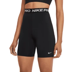 Nike Pro 365 High-Waisted 7" Short - Women's -Outdoor Sports Shop Nike Pro 365 High Waisted 7 Short Women s Black White