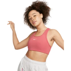 Nike Swoosh Medium-Support Sports Bra - Women's 26 Nike Swoosh Medium-Support Sports Bra - Women's -Outdoor Sports Shop Nike Swoosh Medium Support Sports Bra Women s Adobe White
