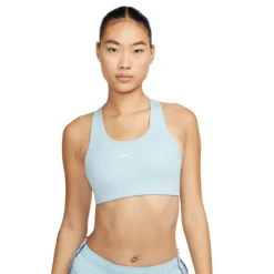Nike Swoosh Medium-Support Sports Bra - Women's 25 Nike Swoosh Medium-Support Sports Bra - Women's -Outdoor Sports Shop Nike Swoosh Medium support Sports Bra Women s Ocean Bliss White
