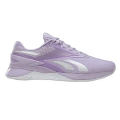 Reebok Nano X3 Shoe - Women's -Outdoor Sports Shop Reebok Nano X3 Shoe Women s Purple Oasis Cold Grey Vector Blue