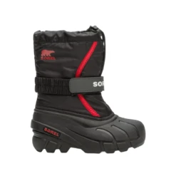 Sorel Flurry Snow Boot - Youth -Outdoor Sports Shop SOREL TD BOOT FLURRY Black