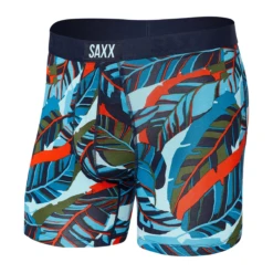 Saxx Vibe Boxer Brief - Men's 40 Saxx Vibe Boxer Brief - Men's -Outdoor Sports Shop Saxx Vibe Boxer Brief Men s Blue Pop Jungle