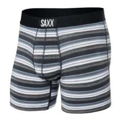 Saxx Vibe Boxer Brief - Men's 36 Saxx Vibe Boxer Brief - Men's -Outdoor Sports Shop Saxx Vibe Boxer Brief Men s Freehand Stripe Grey