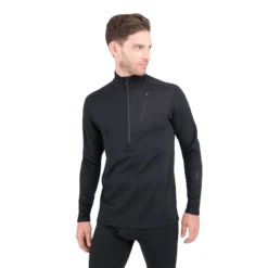 Terramar Ecolator Long-Sleeve Quarter Zip Jacket -Outdoor Sports Shop Terramar Ecolator Long Sleeve 1 2 Zip Jacket BLACK