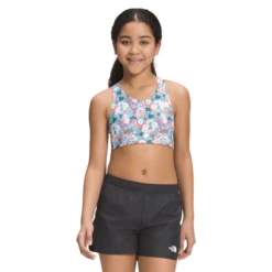 The North Face Never Stop Bralette - Girls' -Outdoor Sports Shop The North Face Never Stop Bralette Girls Scuba Blue Wild Daisy Print XS
