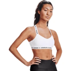 Under Armour Crossback Low Sports Bra - Women's -Outdoor Sports Shop Under Armour Crossback Low Sports Bra Women s White Black