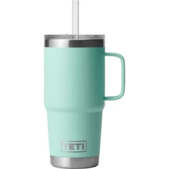YETI Rambler 25oz Mug With Straw Lid -Outdoor Sports Shop YETI Rambler 25oz Mug With Straw Lid Seafoam